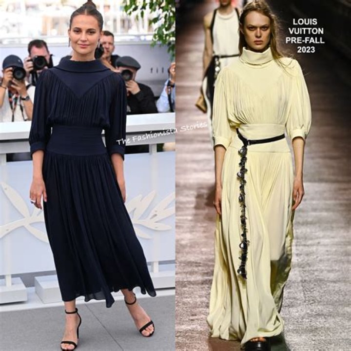 Alicia Vikander in Louis Vuitton at San Sebastian premiere: mismatched or cute?