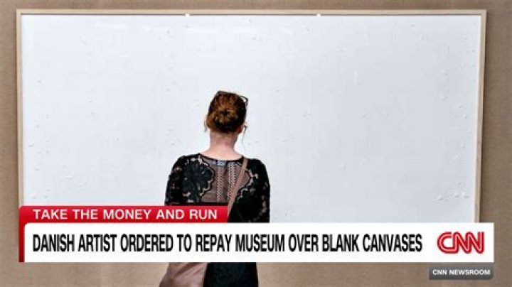 Danish artist ordered to repay museum $72k for submitting blank canvases