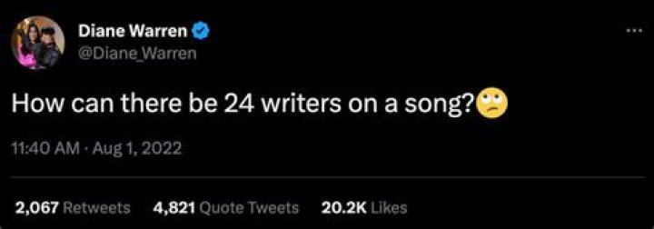 Diane Warren, shady about Beyonce: ‘How can there be 24 writers on a song?’