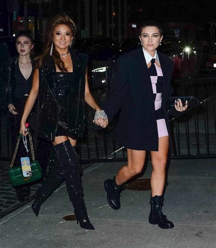 bitchy | Florence Pugh and Ashley Park arrive at the Standard Hotel Met Gala After Party