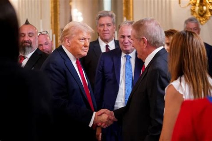 Guy Fieri shook hands with Donald Trump at this weekend’s UFC fight