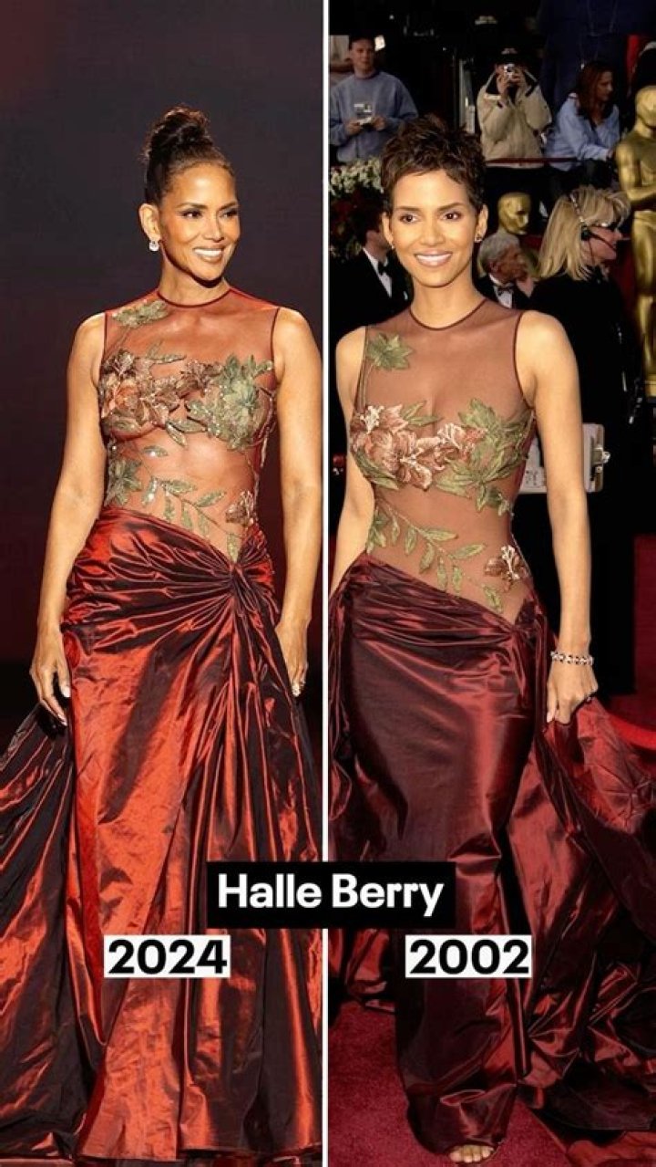 Halle Berry wore Dolce & Gabbana and had Lord Farquaad hair for the 2021 Oscars
