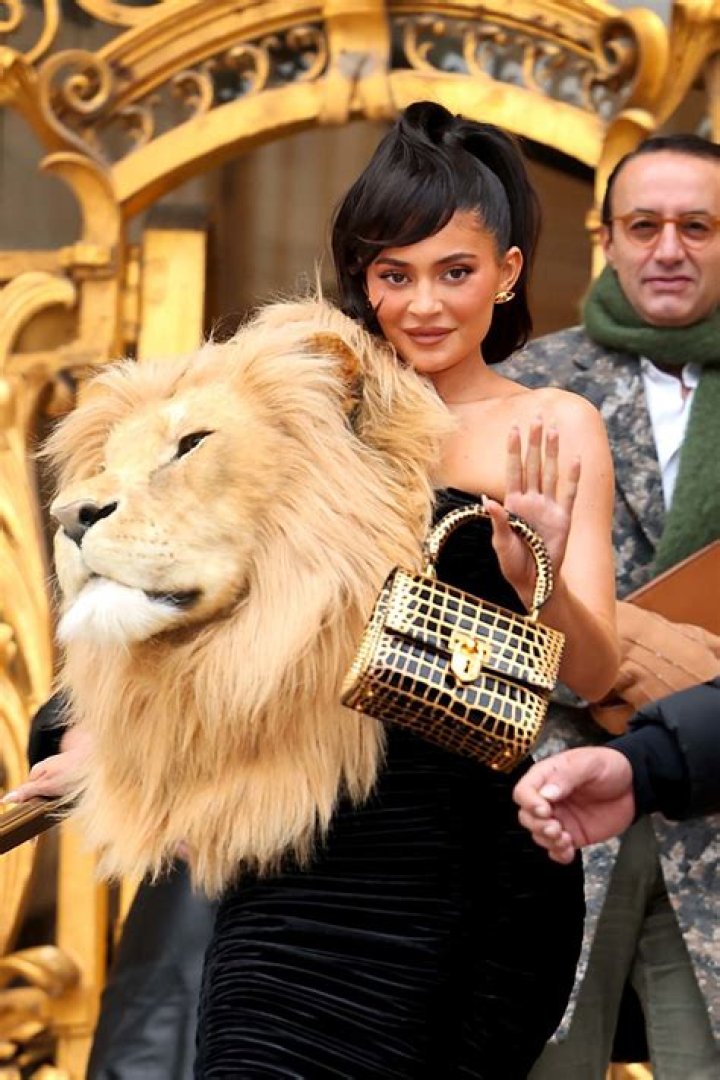 Kylie Jenner wore a Schiaparelli lion-head dress & revealed her son’s name